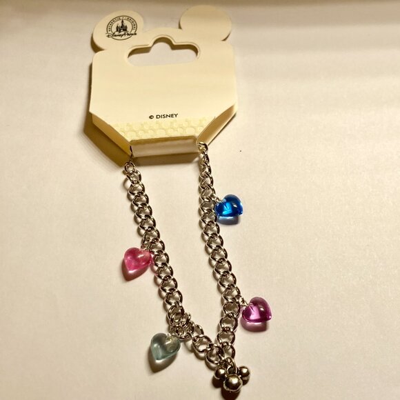 Vintage Disney Mickey Mouse Ears Charm Bracelet Disneyana Starter Silver Tone - Picture 7 of 13